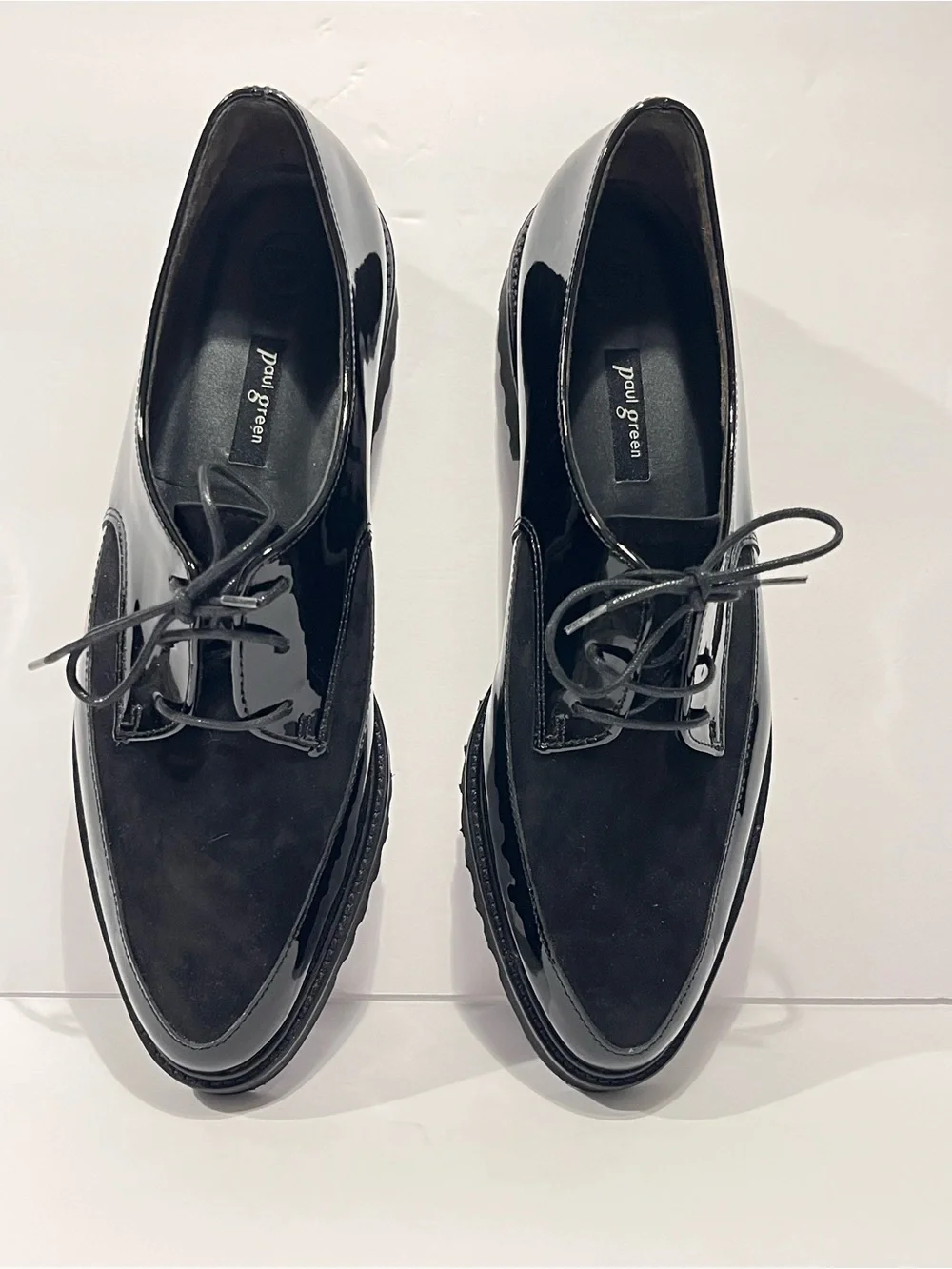 New Paul Green Soho Oxford Loafer Soft Pattern & Suede Leather Women Shoes Size7